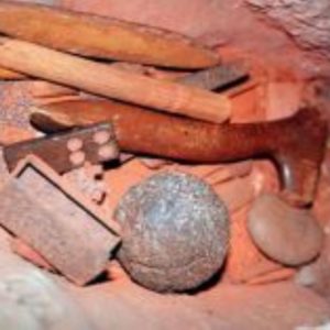 Ancient indigenous tools from Arnhem Land on the Arnhem Land Scenic Flight Tour from Darwin